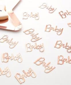 Twinkle Twinkle Baby Rose Gold Table Confetti