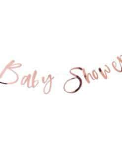Twinkle Twinkle Baby Shower Rose Gold Banner