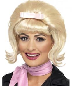 50's Flicked Beehive Bob Wig - Blonde