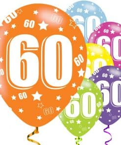 60th Birthday Assorted Balloons