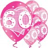 60th Birthday Pink Balloons
