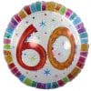 60th Birthday Radiant Round Balloon