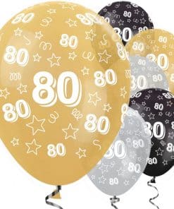 80th Birthday Balloons