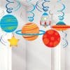 Blast Off Birthday Swirl Decorations