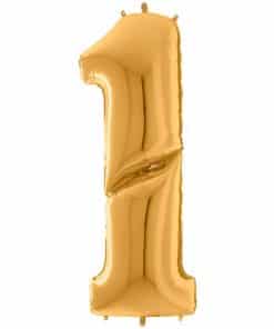 Gold Number 1 Foil Balloon