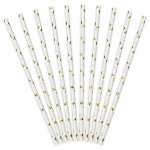 Gold Star Paper Straws