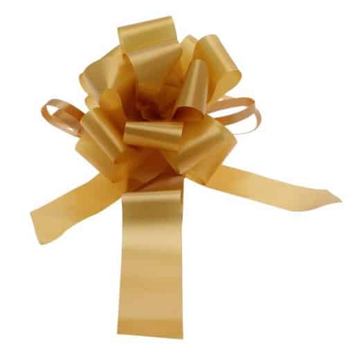 Gold Wedding Car Ribbon & Bows Kit