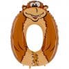 Animaloon Gorilla - Number 0 Balloon