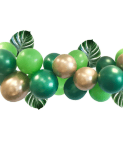 Green and gold jungle balloon arch DIY Kit