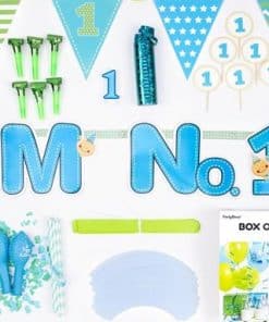 Alternative view of 1st Birthday Blue Party Decorating Pack