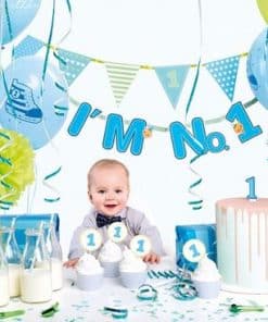 1st Birthday Blue Party Decorating Pack