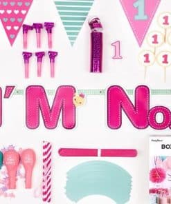 Alternative view of I am 1 Pink Party Decorating Pack