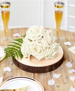 Alternative view of Ivory Foam Rose Bud Decorations