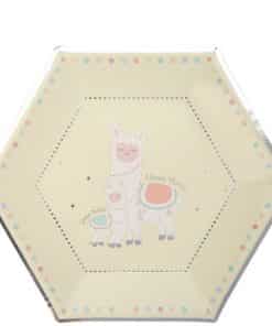 Llama Love Paper Plates