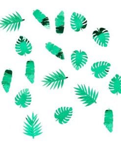 Metallic Tropical Leaf Confetti