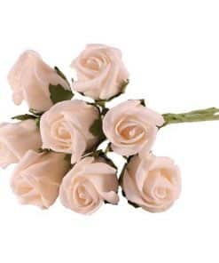 Alternative view of Mini Ivory Foam Rose Bud Decorations