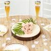 Mini Peach Foam Rose Bud Decorations