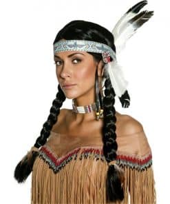 Native Indian Black Wig