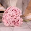 Pastel Pink Foam Rose Bud Decorations