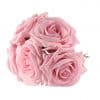 Pastel Pink Foam Rose Bud Decorations