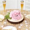 Pastel Pink Foam Rose Bud Decorations