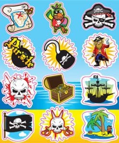 Pirates Stickers Sheet