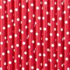 Red Dots Paper Straws