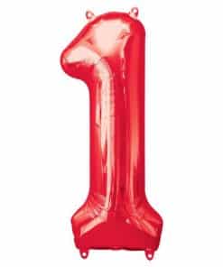 Red Number 1 Balloon