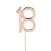 Rose Gold 18th Milestone Cake Topper