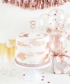 Rose Gold 18th Milestone Cake Topper