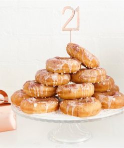 Rose Gold 21st Milestone Cake Topper