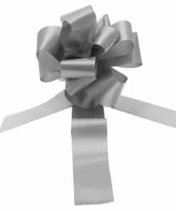 Silver Wedding Car Ribbon & Bows Kit