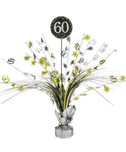 Sparkling Celebration Age 60 Table Centrepiece