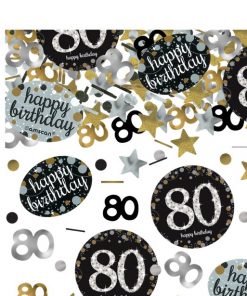 Sparkling Celebration Age 80 Confetti