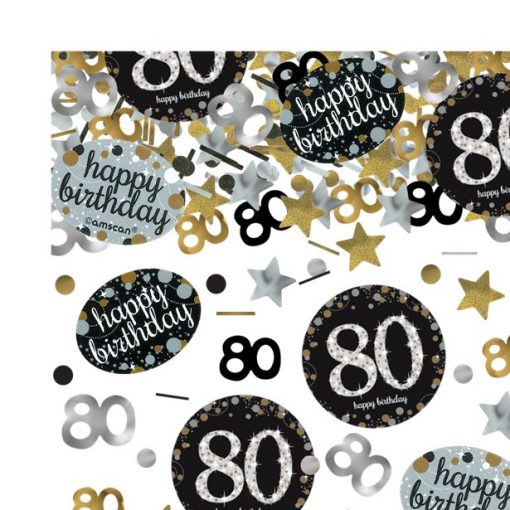 Sparkling Celebration Age 80 Confetti