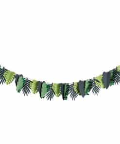 Alternative view of Tropical Leaf Paper Garland - 2m