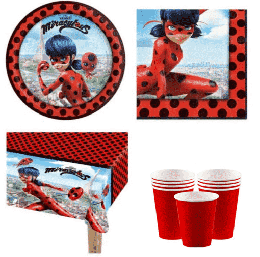 Miraculous Ladybug Party Pack - Value Pack for 8