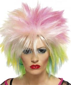 80's Blonde & Neon Wig