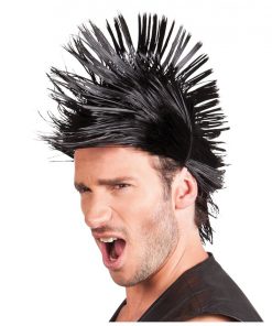 Black Spiky Punk Wig