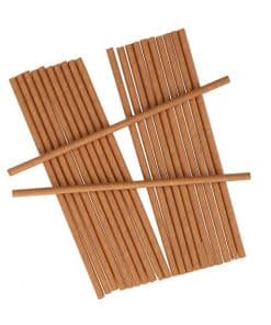 Alternative view of 25 x Brown Kraft Paper Straws