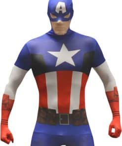 Captain America Morphsuit Adult Costume