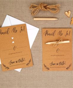 Hearts & Krafts Wedding Save The Date Cards