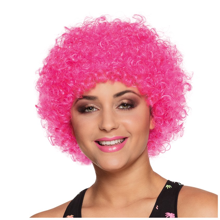 Pink Afro Wig & Pop Star Costumes- Next Day Delivery