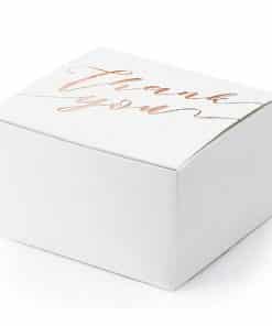 Alternative view of Rose Gold Thank You Favour Boxes (Pk 10)
