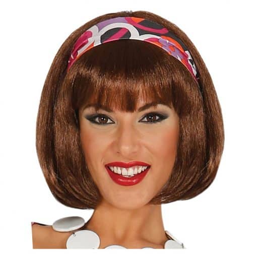 Short Brown 60's Wig