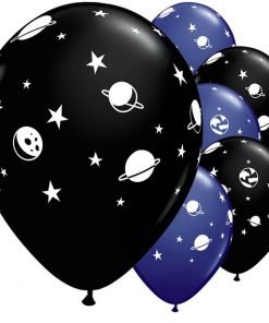 Space Print Latex Balloons