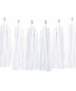 White Tassel Garland Decoration