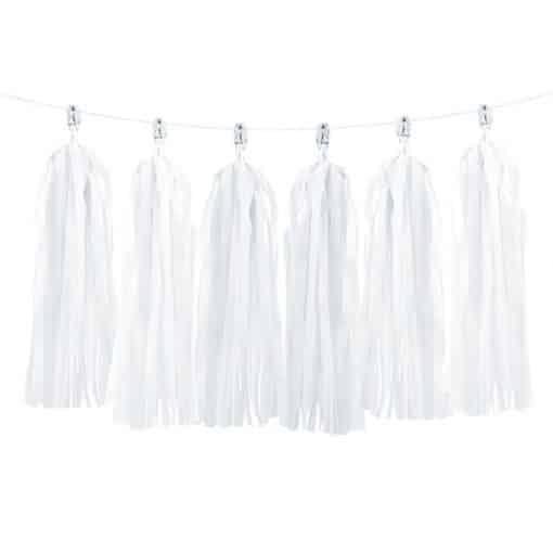 White Tassel Garland Decoration
