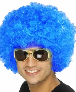 Blue Afro Wig