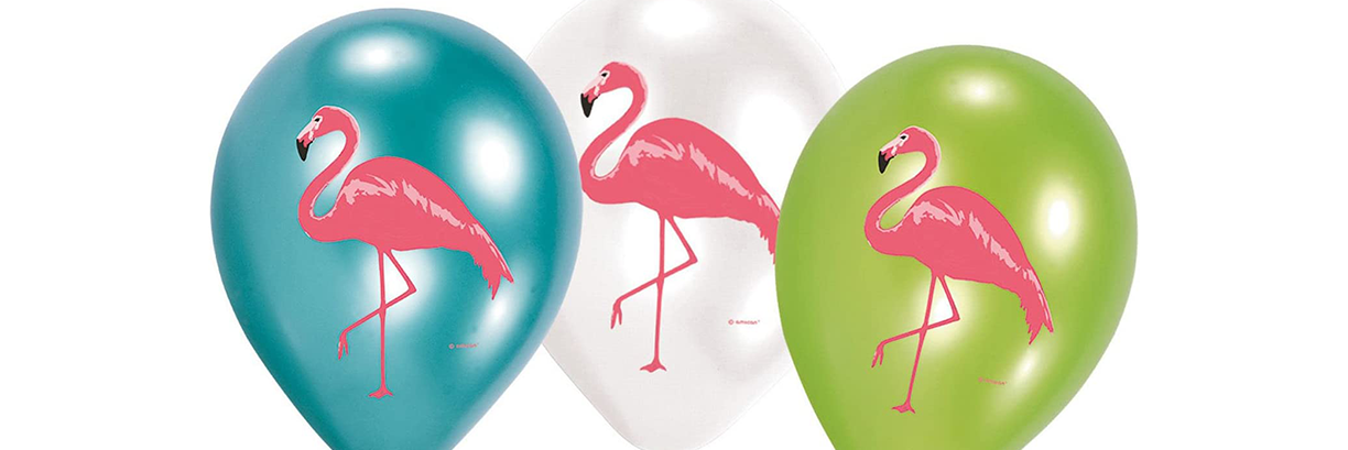 Flamingo Printed Latex Balloons